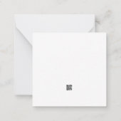 Feestelijke Vrienden Flat Notitiekaartje (Achterkant)