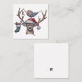 Feestelijke Vrienden Flat Notitiekaartje (Voorkant / Achterkant)