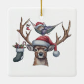 Feestelijke vrienden keramisch ornament (Achterkant)