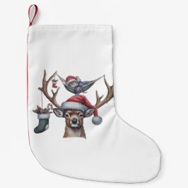 Feestelijke vrienden kleine kerstsok