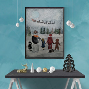Feestelijke Vrienden Schilderij van Alfred Fox Canvas Afdruk