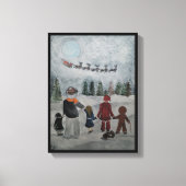 Feestelijke Vrienden Schilderij van Alfred Fox Canvas Afdruk (Voorkant)