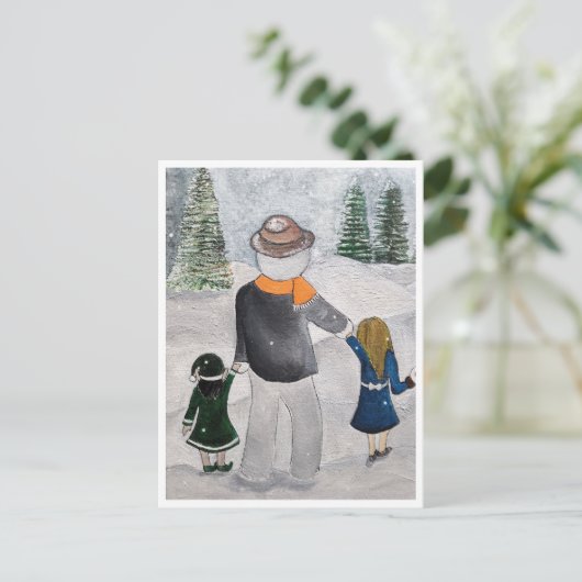 Feestelijke Vrienden Schilderij van Alfred Fox Col Briefkaart (Staand voorkant)