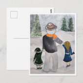 Feestelijke Vrienden Schilderij van Alfred Fox Col Briefkaart (Voorkant / Achterkant)