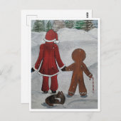 Feestelijke Vrienden Schilderij van Alfred Fox Col Briefkaart (Voorkant / Achterkant)