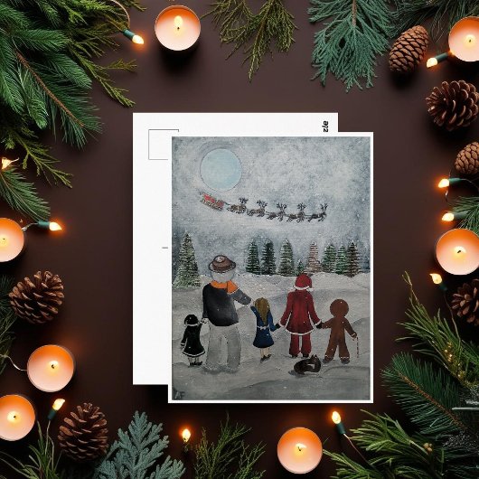 Feestelijke Vrienden Schilderij van Alfred Fox Col Briefkaart