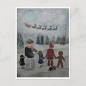 Feestelijke Vrienden Schilderij van Alfred Fox Col Briefkaart (Voorkant)