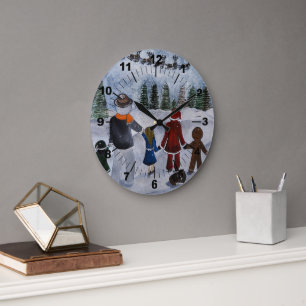 Feestelijke vrienden Schilderij van Alfred Fox Grote Klok