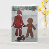 Feestelijke Vrienden Schilderij van Alfred Fox Kaart (Gele Bloem)