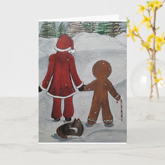 Feestelijke Vrienden Schilderij van Alfred Fox Kaart (Gele Bloem)