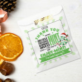 Feestelijke vrijwilliger dank u Mint Holiday gunst Bedankzakje