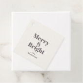 Feestelijke vrolijke en heldere kerst bedankjes labels (In situ)