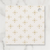 Feestelijke vrolijke en heldere kerst bedankjes labels (Achterkant)