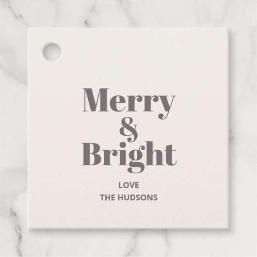 Feestelijke vrolijke en heldere kerst bedankjes labels (Voorkant)