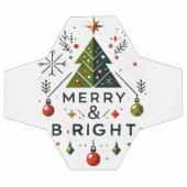 Feestelijke vrolijke en heldere kerstboom ontwerp voetbal (Enkel)