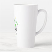 Feestelijke vrolijke kerst latte mok (Rechts)