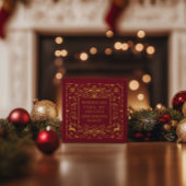 Feestelijke vrolijke kerst rode klassieker bedankdoosjes