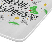 Feestelijke vrolijke kerst   snijplank (Hoek)
