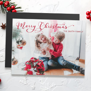 Feestelijke vrolijke kerstkalligrafie Foto