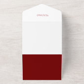 Feestelijke vrolijke kerstkalligrafie Foto All In One Uitnodiging (Buitenkant)