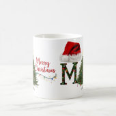 Feestelijke vrolijke kerstkleur Morphing Mok (Center)