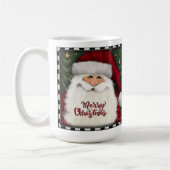 Feestelijke Vrolijke Kerstman Koffie Mok (Links)