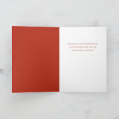 Feestelijke Vrolijke Kerstmis Winter Greenery Foto Feestdagen Kaart (Binnen)