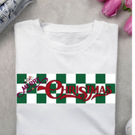 Feestelijke vrolijke kerstvakantie t-shirt