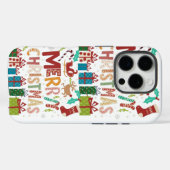 Feestelijke vrolijke kerstvakantie viering Case-Mate iPhone case (Achterkant (horizontaal))