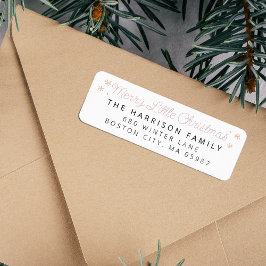 Feestelijke vrolijke kleine kersttoespraak etiket