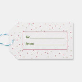 Feestelijke vrolijke typografie Kleurrijke Kerst Cadeaulabel (Achterkant Horizontaal)