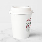 feestelijke warme cacaobmix uit de Noordpool Papieren Bekers (Rechts)