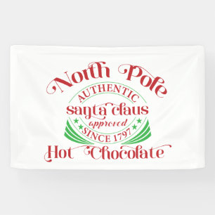 feestelijke warme chocolade Noordpool Spandoek