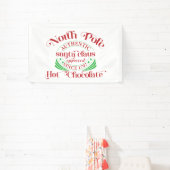 feestelijke warme chocolade Noordpool Spandoek (Insitu)