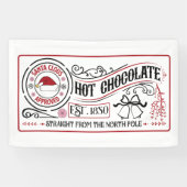 Feestelijke warme chocolademelk Kerstmis Spandoek (Horizontaal)