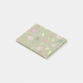 Feestelijke Waterverf Bloemen 5 Post-it® Notes (Schuin)