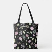 Feestelijke Waterverf Bloemen 7 Tote Bag (Achterkant)
