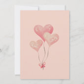 Feestelijke Waterverf Cocktail Galentine's Day Pin Kaart (Achterkant)