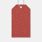 Feestelijke Waterverf Dachshund Santa Christmas Cadeaulabel (Achterkant)