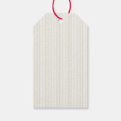 Feestelijke Waterverf Groene Rood Strik Kerst Cadeaulabel (Achterkant)