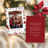 Feestelijke Waterverf Kerst Lijst Foto Feestdagenkaart