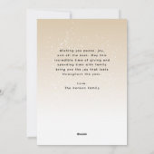 feestelijke Waterverf kerstboom Feestdagenkaart (Achterkant)