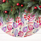 Feestelijke waterverf kerstversiering kerstboom rok