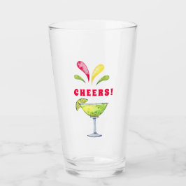 Feestelijke Waterverf Margarita | Cheers Glas