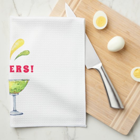 Feestelijke Waterverf Margarita | Cheers Theedoek