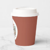 Feestelijke waterverf nutcracker partij papieren bekers (Links)