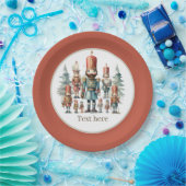 Feestelijke waterverf nutcracker partij papieren bordje (Feest)