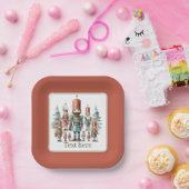 Feestelijke waterverf nutcracker partij papieren bordje (Feest)