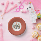 Feestelijke waterverf nutcracker partij papieren kommen (Feest)