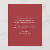 Feestelijke Waterverf Pitbull Happy Howlidays (Achterkant)